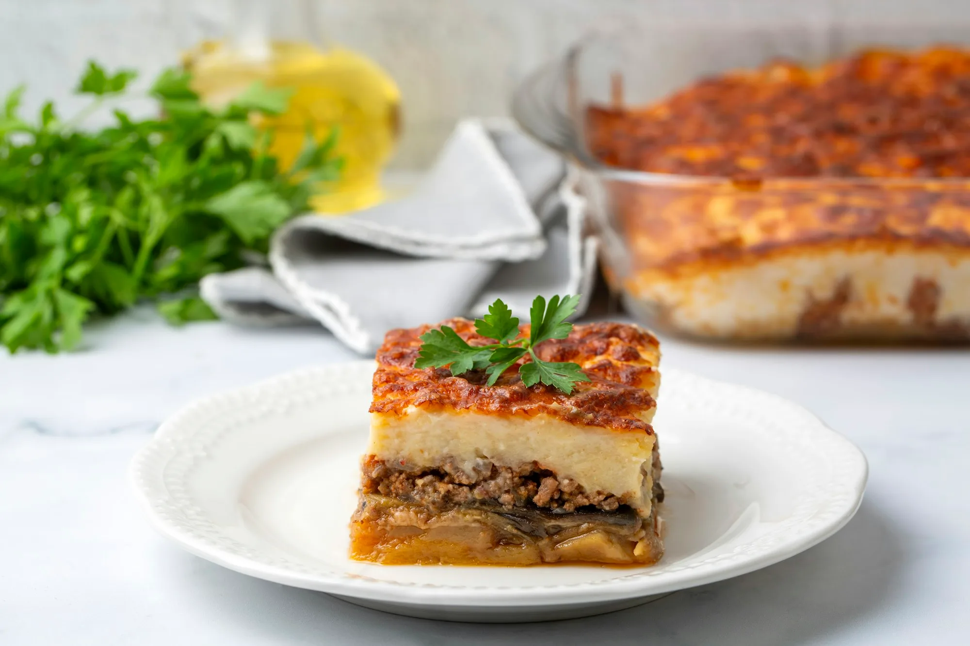 Griekse Moussaka met kaneel